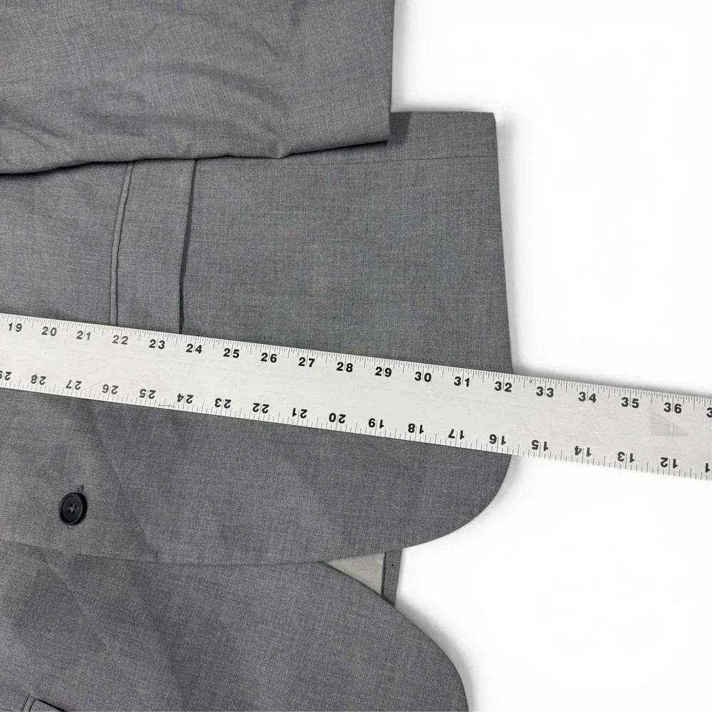 Banana Republic Mens Tailored Fit Suit 46R 38x30 Light Heather Grey 2 Piece Set